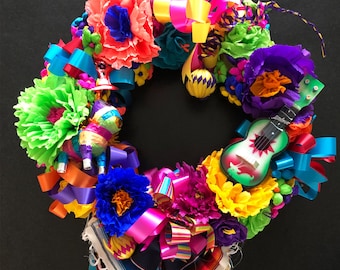 Couronne fiesta, Fiesta San Antonio 2020, couronne Viva Fiesta, couronne Cinco De Mayo, décor de fête à thème Fiesta, couronne de mariage Fiesta