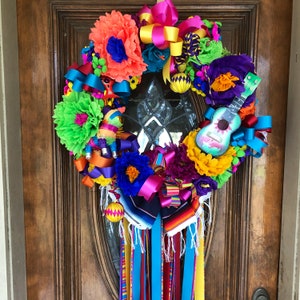 Fiesta wreath, Fiesta San Antonio 2020, Viva Fiesta wreath, Cinco De Mayo wreath, Fiesta theme party decor, Fiesta wedding wreath image 8