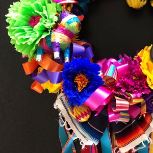 Fiesta wreath, Fiesta San Antonio 2020, Viva Fiesta wreath, Cinco De Mayo wreath, Fiesta theme party decor, Fiesta wedding wreath image 6