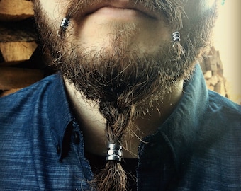 Pirate Beard Bead Kit Stainless Steel Viking Beard Rings Kit Etsy