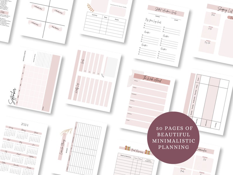Minimalist Homeschool Planner, Homeschool Planner, 20242025 Calendars