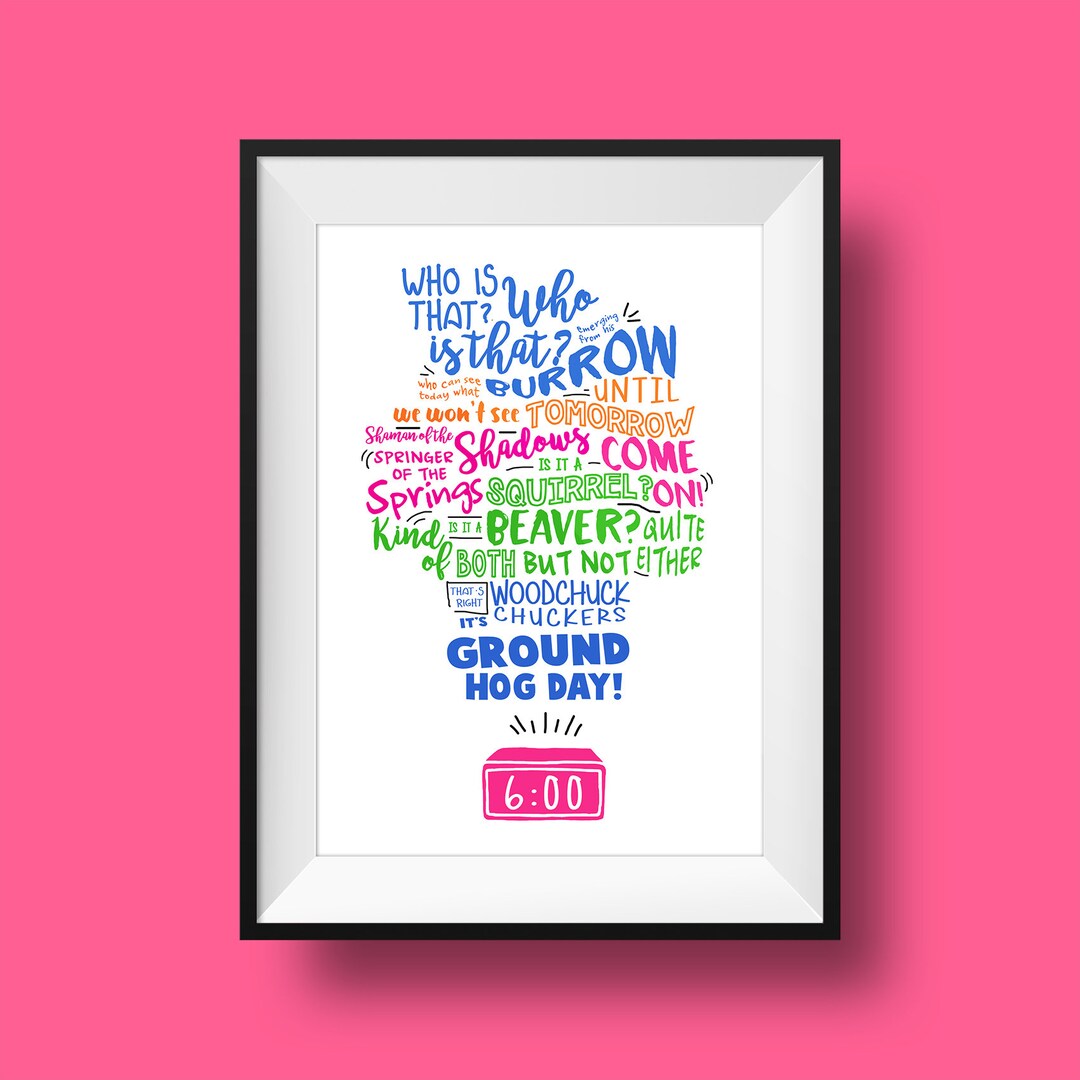 Groundhog Day Musical Alarm Clock Etsy