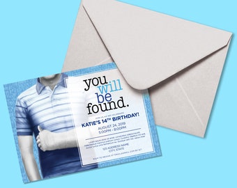 CUSTOM Party Invitation - Dear Evan Hansen | Broadway, Musical Theatre, Invitation, Digital Download