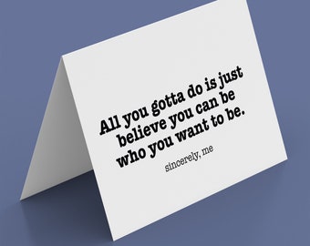 Lyrical Card : Sincerely, Me
