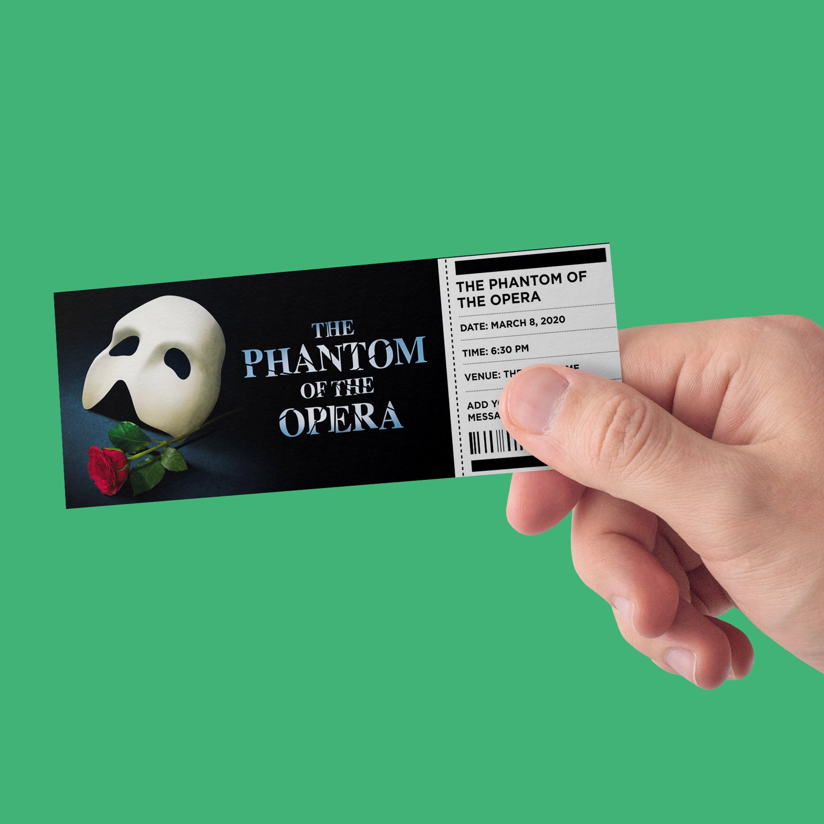 G2TUP Phantom Der Oper Make-up-Tasche – 23x17 Cm, Wasserdicht, Für Musical-Fans & Geschenke