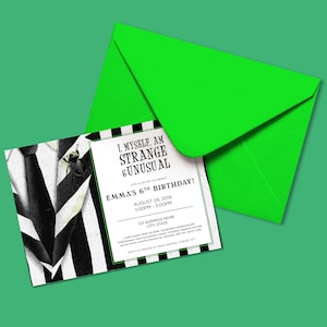 CUSTOM Party Invitation - Beetlejuice | Broadway, Musical Theatre, Invitation, Digital Download