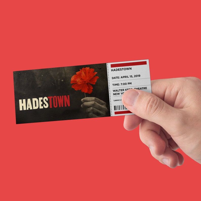 CUSTOM Tickets Hadestown Broadway Musical Theatre Etsy