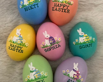 Personalized Ceramic Easter Egg - 7 Colors Available