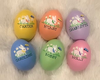 Personalized Ceramic Easter Egg -  6 Colors Available