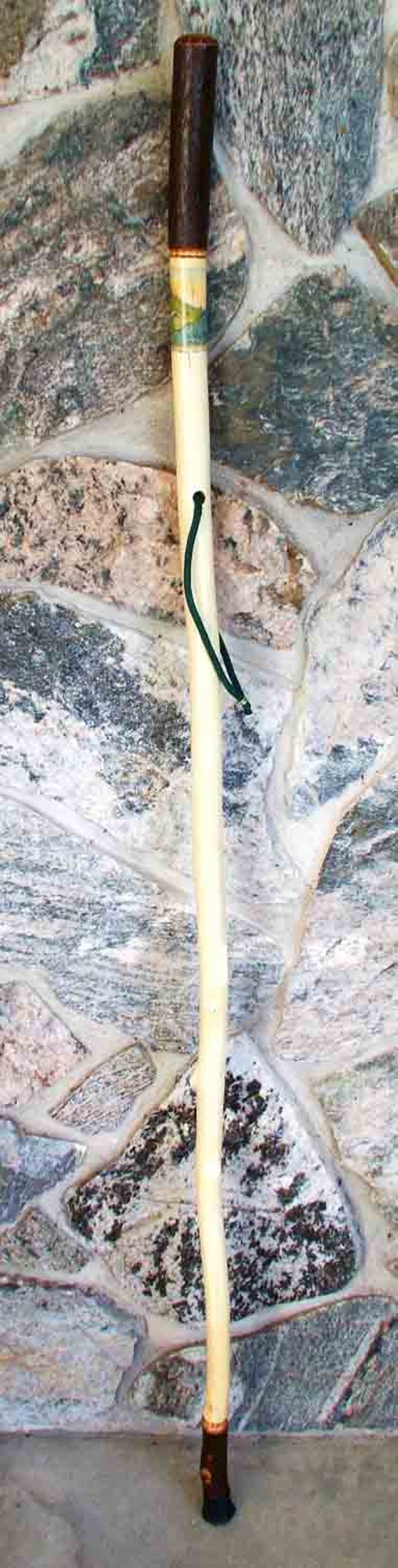 Big Wave and Mountains Walking Stick Etsy