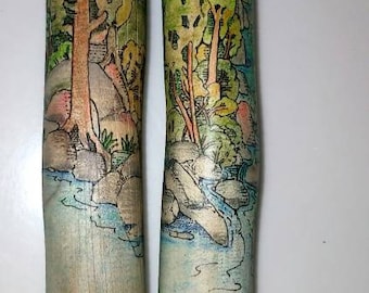 Hiking Together Walking Sticks