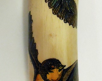 Swallows and Friends Walking Stick