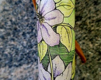 Brenda&#39;s Clematis in the Garden Walking Stick