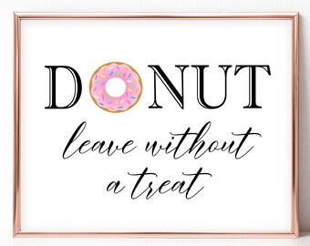 Donut leave without | Etsy