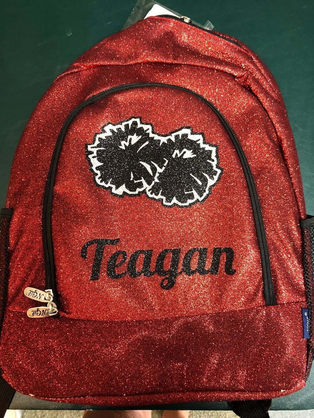RED Glitter backpack ***