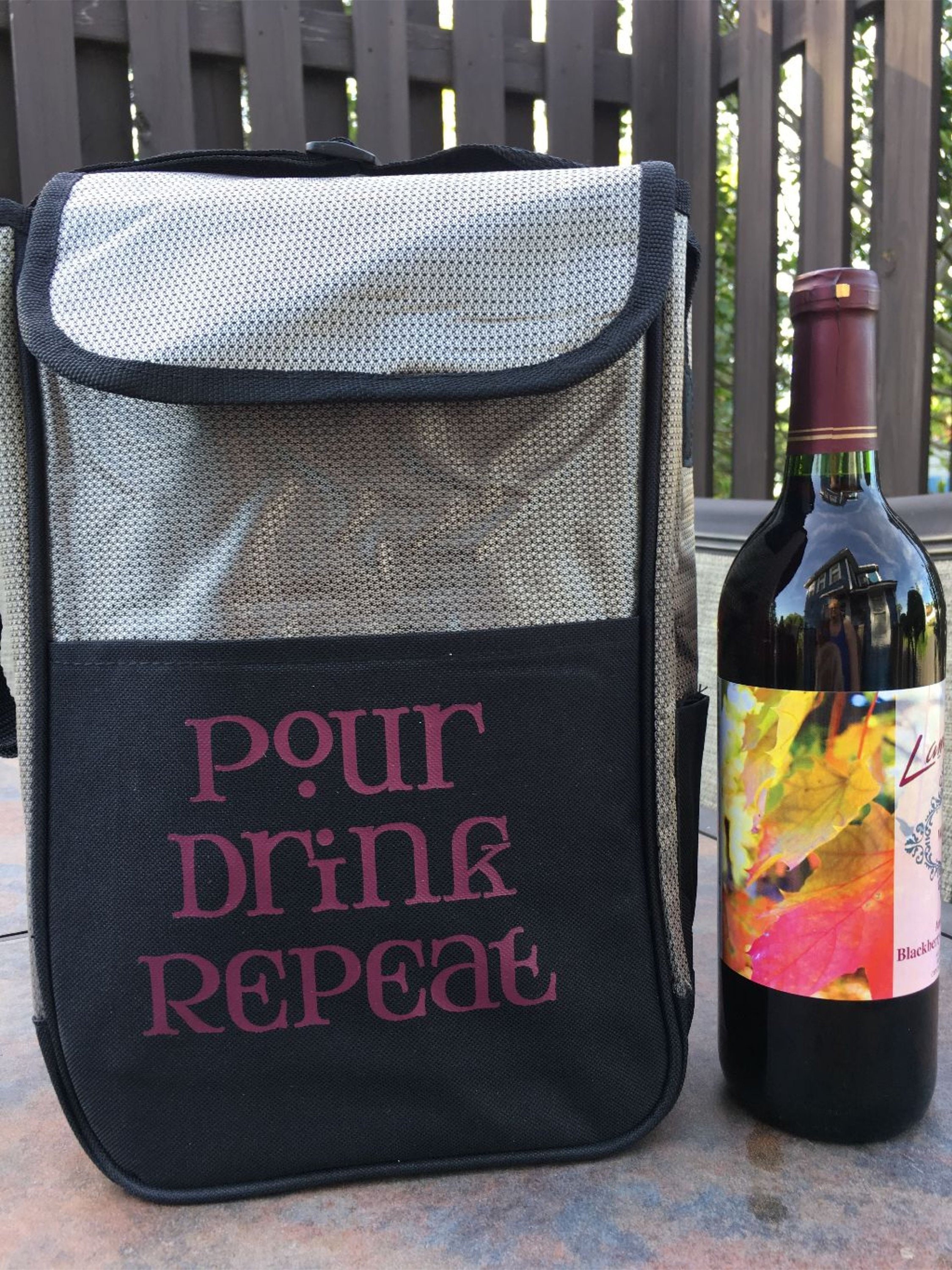 Wine Cooler insulated bag for 2 wine bottles or 1 Beer Etsy