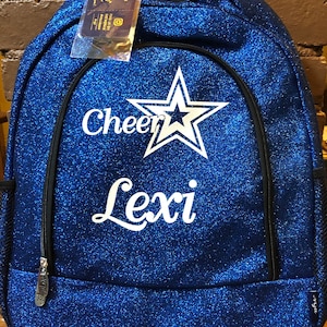Royal Blue Glitter backpacks