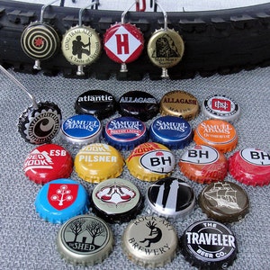 Beer View Mirror (New England): Bicycling mirror made with Bottle Cap, Spoke, & Acrylic Mirror
