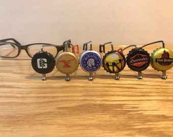 Beer View Mirror (PA): Bicycling mirror made with Bottle Cap, Spoke, & Acrylic Mirror