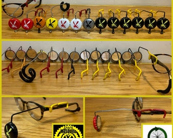 Beer View Mirror (Team MoSQUito): Bicycling mirror made with Bottle Cap, Spoke, & Acrylic Mirror