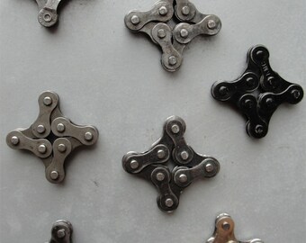 Bicycle Chain Magnet: 4-Point Star