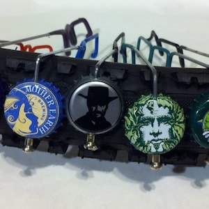 Beer View Mirror (South): Bicycling mirror made with Bottle Cap, Spoke, & Acrylic Mirror