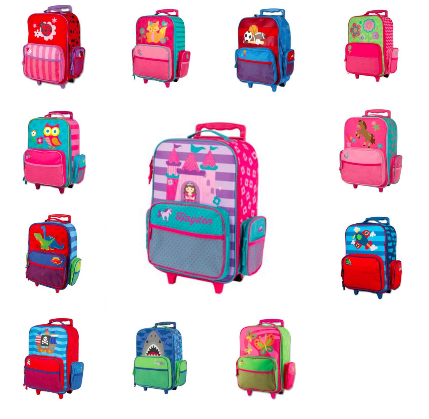 Children's LARGE Rolling Luggage/ Rolling Backpack / Etsy