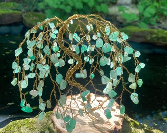 Green Aventurine Crystal Tree Sculpture