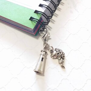 Lighthouse Planner Charm, Seashore Key Chain Clip, Coastal Lighthouse Pendants, Ocean Fish Harbour Zipper Pull, Shoreline Keyring Clasp