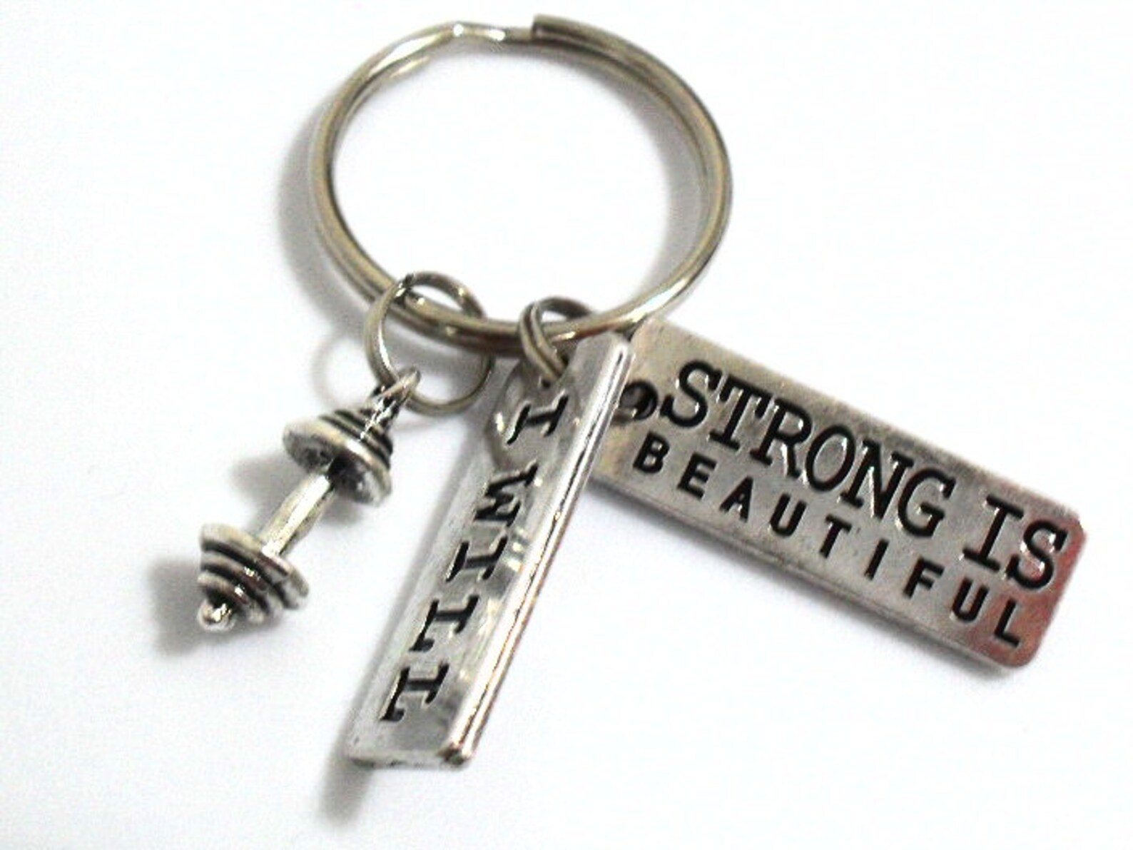 Barbell Keychain Bodybuilding Gifts Gym Bag Accessories Car Etsy
