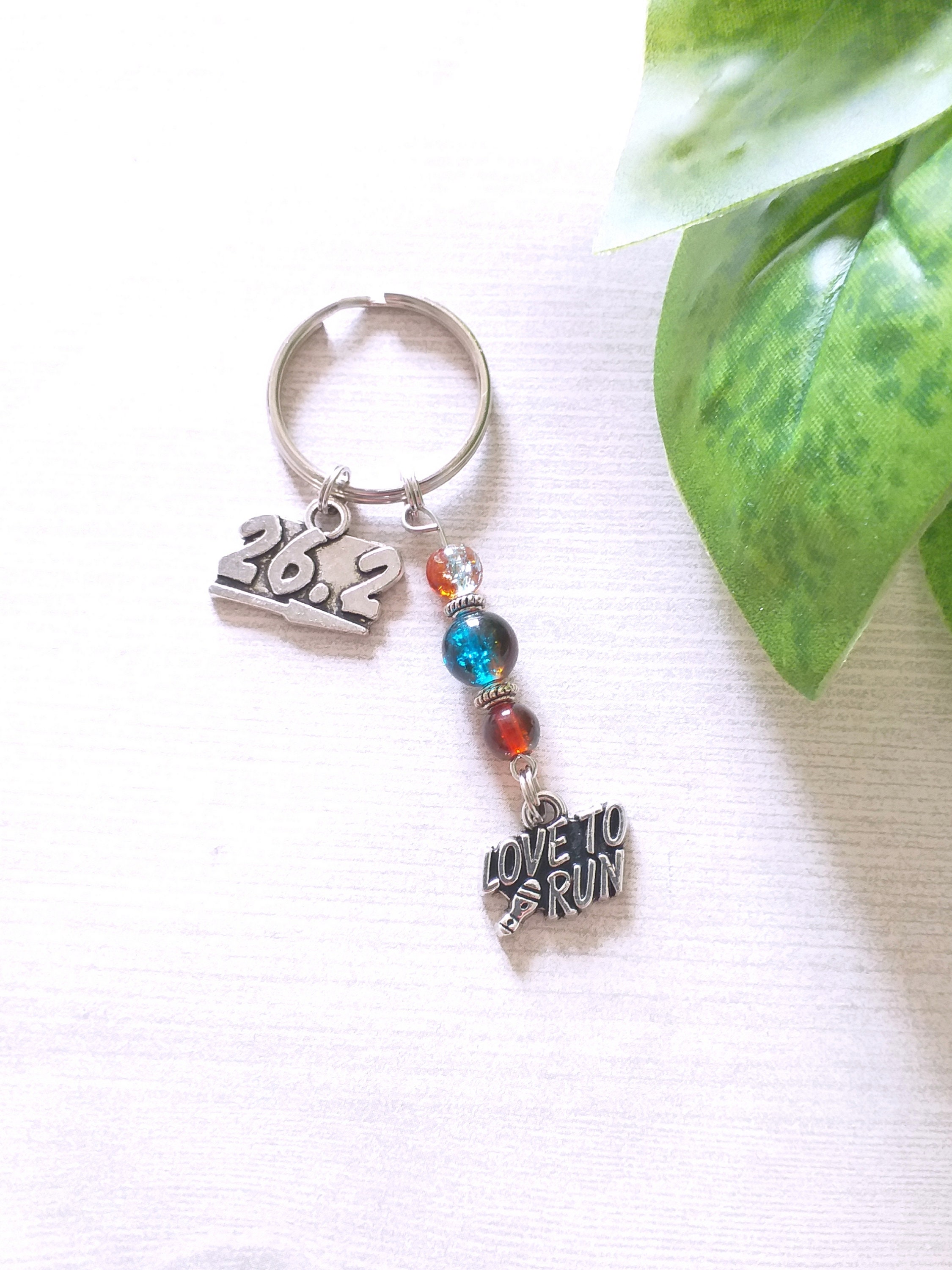 Pace Count Keychains Runners Keychain, Marathon Running Key Chain, Long Distance Love to Run ...