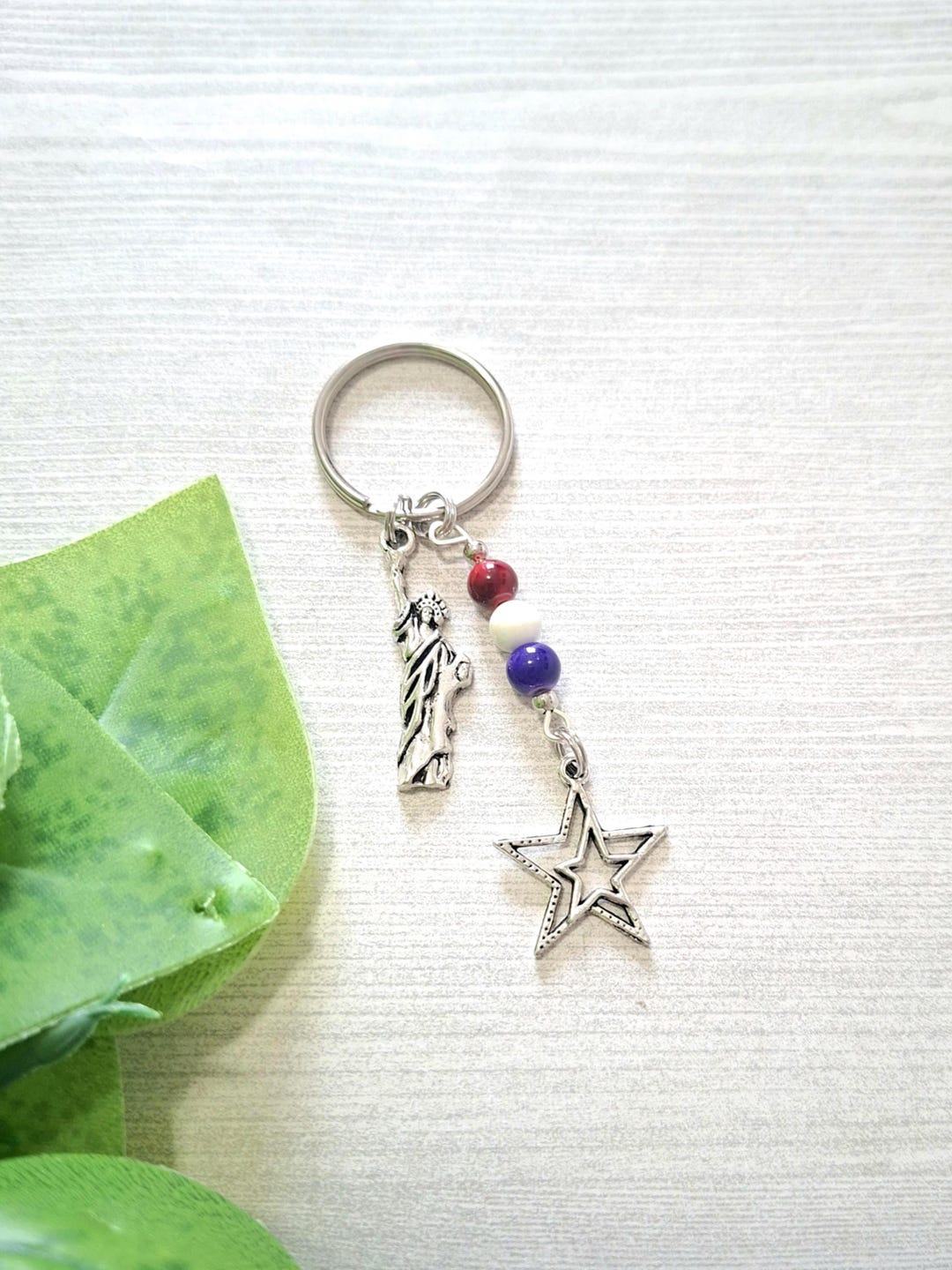 Patriotic Keychain, Statue of Liberty Key Chain, New York City Key Ring ...