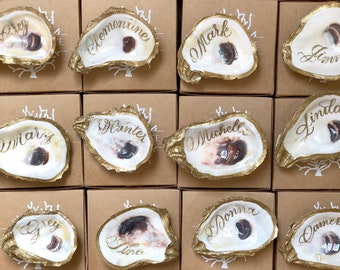 Oyster Shell Escort / Place Cards