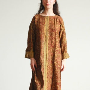 1970s Deadstock Indian Cotton Print Kaftan