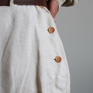 1920s Ecru Linen Men's Breeches Pants image 9