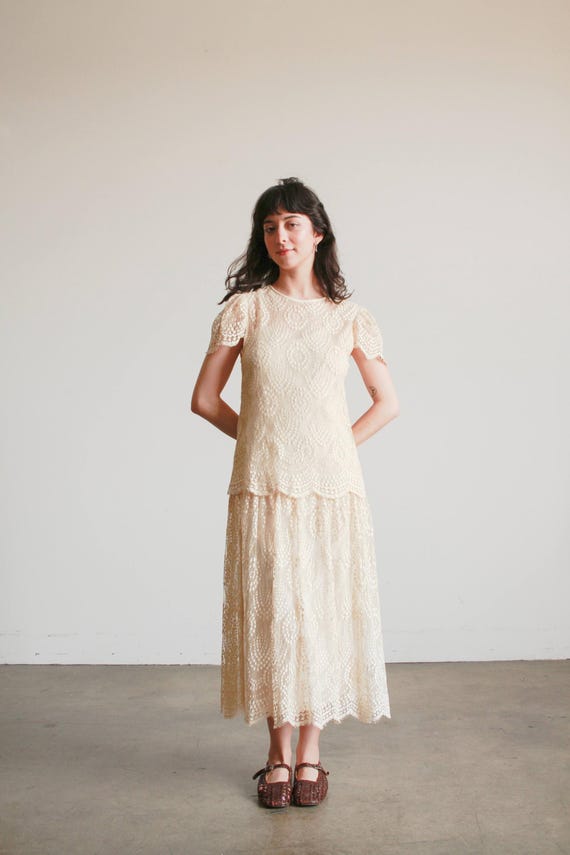 cream colored lace dress Penelope Lace Dress at Baby Beau & Belle