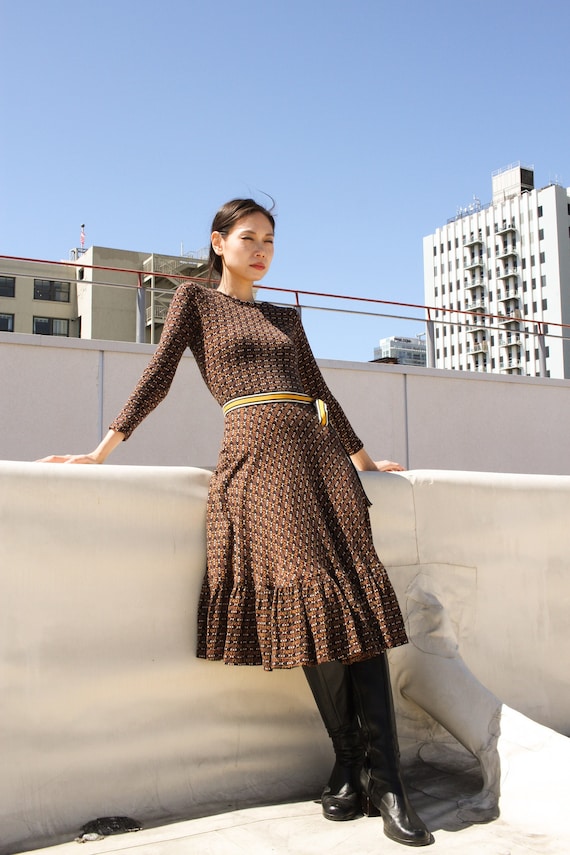 1970s rare vintage betsy johnson alley cat knit skirt… Gem