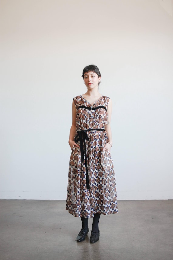 Comme des Garçons, 1990s Comme des Garcons Navy Polka Dot Dress