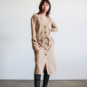 2000s Bottega Veneta Trench Button Down Dress image 4