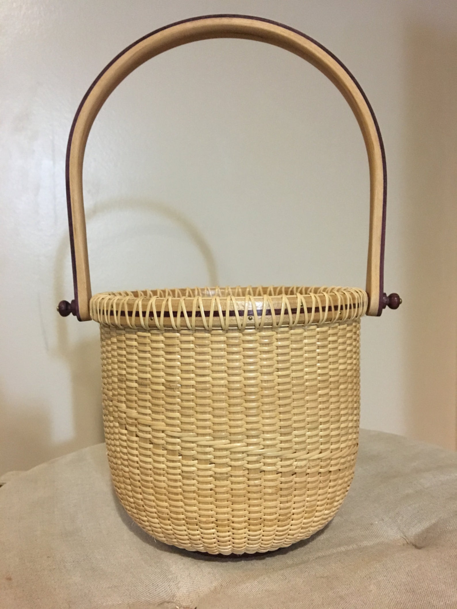 6 Round Nantucket Basket Etsy