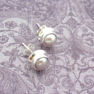 Pendientes de perlas gris claro: Plata de ley 925, gemas naturales.
