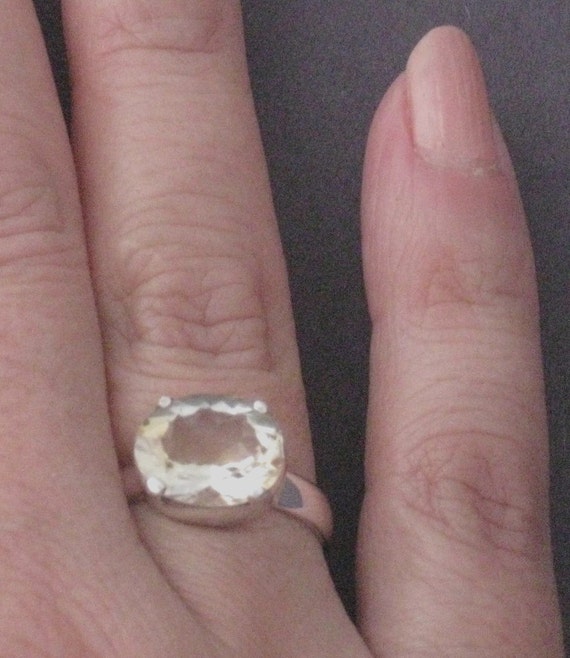 Genuine citrine deals ring