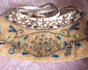 Beaded Clutch/Handbags, Fully lined with Zipper,  Evening- four season bags, Lightweight- Unique, Gift for her.