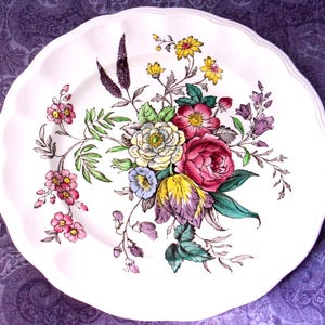 Plato vintage de porcelana Spode Copeland: Gainsborough, 20 cm de diámetro