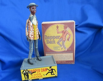 Wind Up Dapper Dan Tin Toy, Harlem Jazzbo Jim Dancer