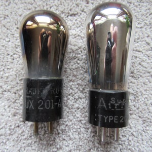 UX-201A RCA  Radiotron and a 201A Supper Airline Globe Vacuum Tubes  #7 One Box