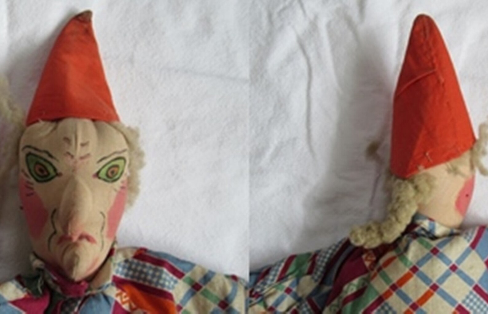 Punch and Judy Puppets Punch and Judy Vintage Cloth Stick