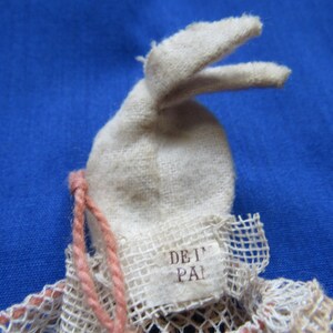 Rabbit Candy Container Vintage Mesh Celluloid Japan 1930's 画像 4