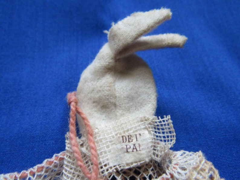 Rabbit Candy Container Vintage Mesh Celluloid Japan 1930's 画像 4