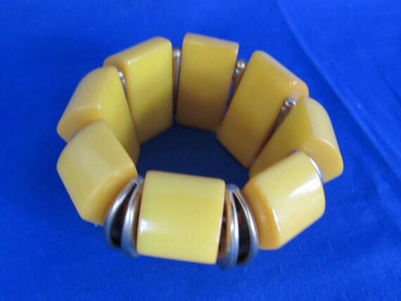 Bakelite Expansion Yellow Bracelet bangles